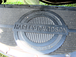 view of the floorboard of the 1947 Harley-Davidson EL Knucklehead